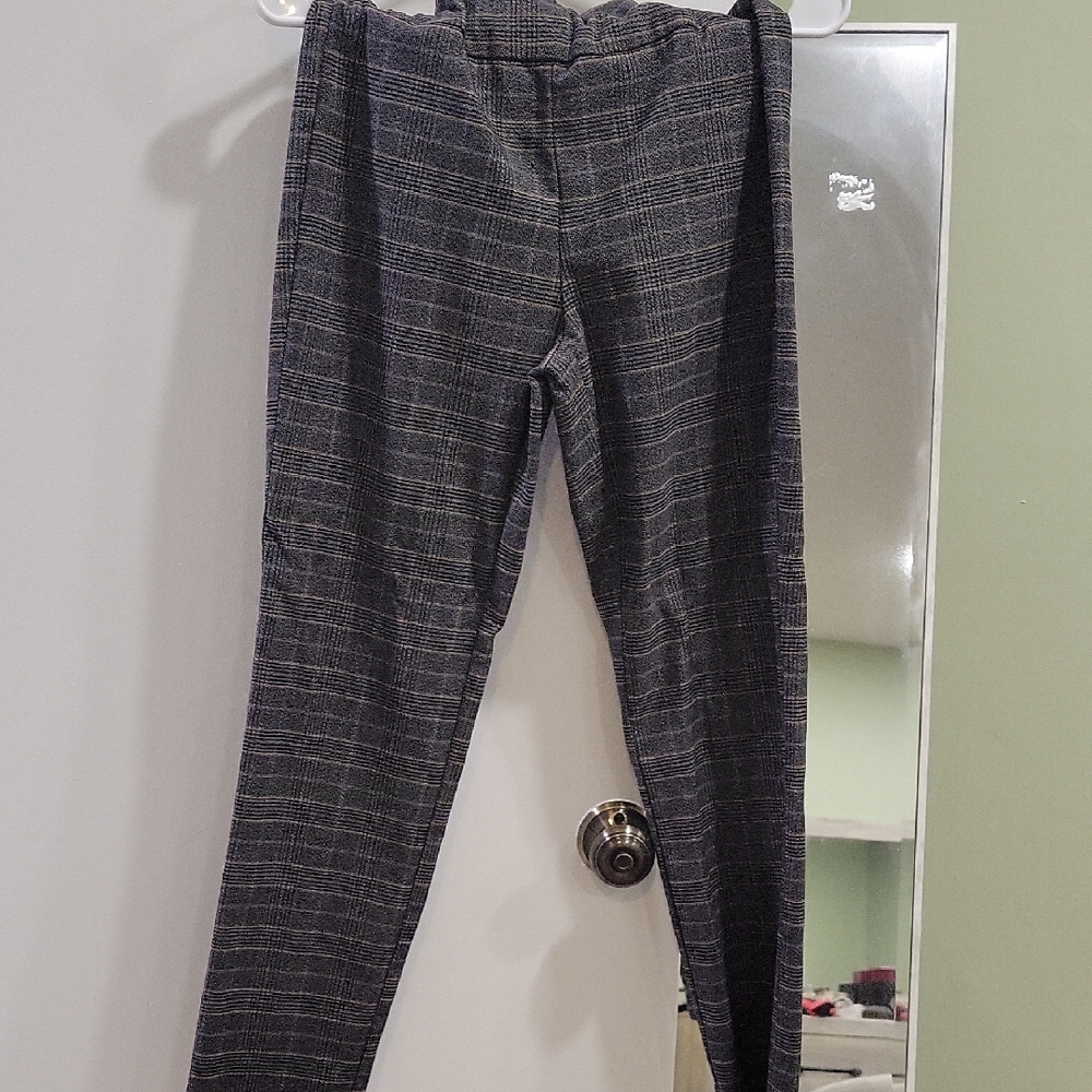 Mens Gray Checkered Pants